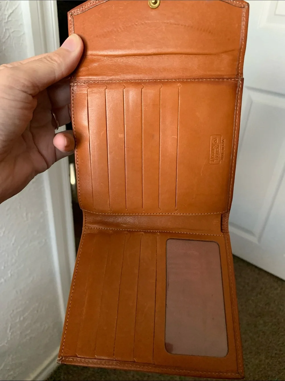 Dooney and Bourke Classic Brown Leather Wallet